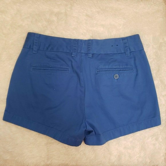 J. Crew Womens Sz 2 Blue Denim Chino Shorts - Picture 3 of 9
